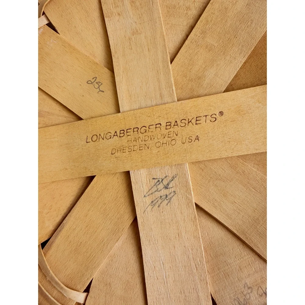 Longaberger Basket Lot Handwoven Wood Set of 5 USA Vintage 1995-2001'